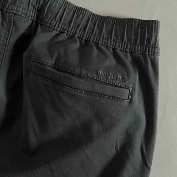 Hollister Drawstring Waist Chino Pants - L - Charcoal - Picture 4 of 5